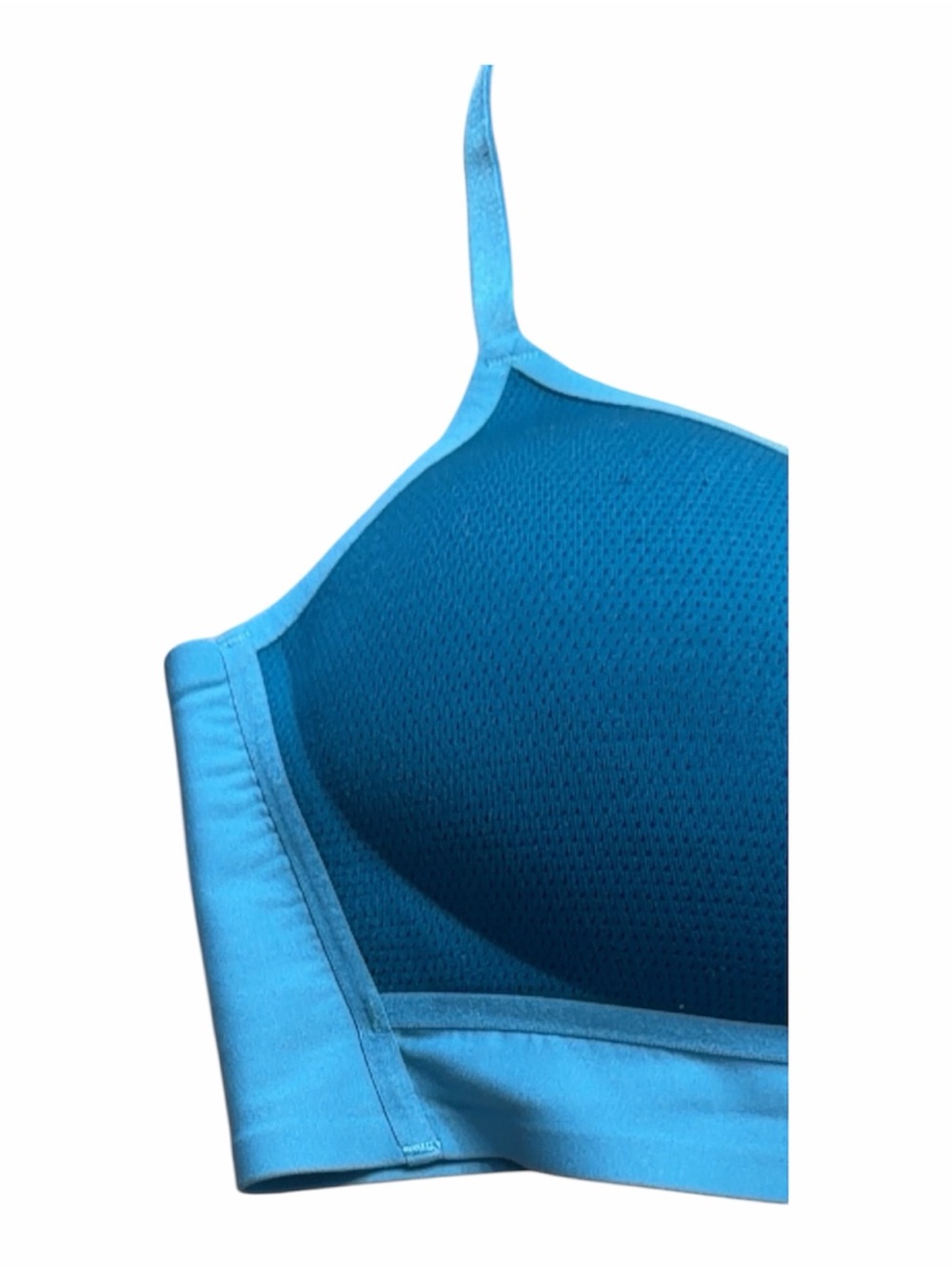 Nike Blue Sports Bra - Racerback, Perforated Back, Adjustable Straps - Picture 13 of 15